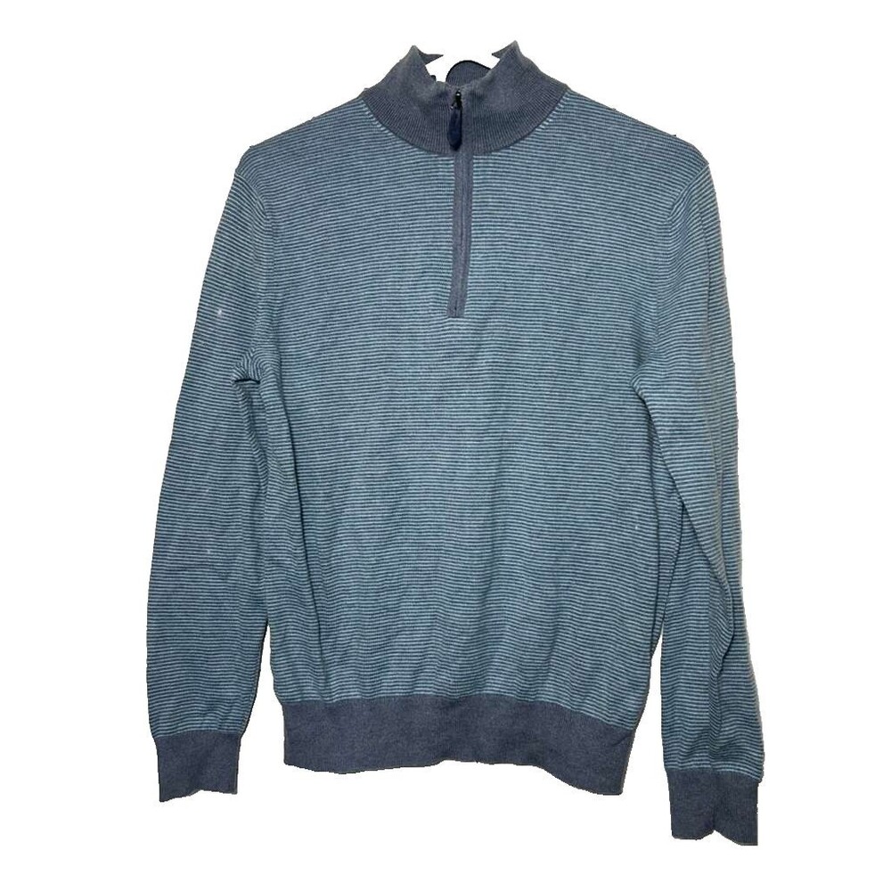 Vineyard Vines Quarter Zip Sweater Men's Small Pullover Stripes Long Sleeves